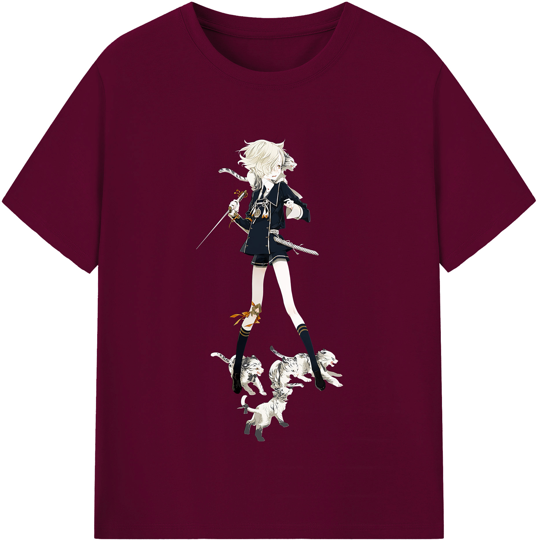 （画像用） 刀剣乱舞 Touken Ranbu レディースカジュアルプリントTシャツ（綿100％）